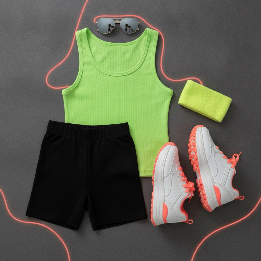 Neon Day outfit pieces